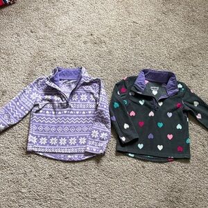 2T Toddler Girl Jumping Beans Fleece Pullovers
